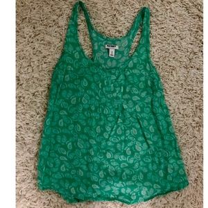 Seafoam green flowy Old Navy top